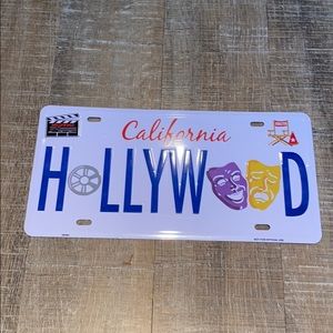 HOLLYWOOD License Plate!!!